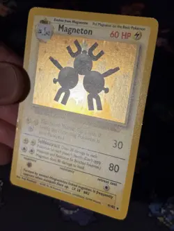 Pokemon Cards Magneton 9/102 Holo Rare Base Set UNLIMITED - (MP+) - Image 3