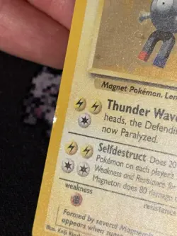 Pokemon Cards Magneton 9/102 Holo Rare Base Set UNLIMITED - (MP+) - Image 4
