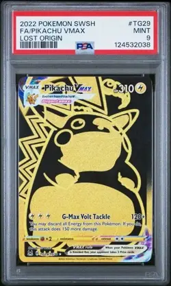 PIKACHU VMAX TG29 PSA 9 2022 POKEMON SWORD SHIELD LOST ORIGIN FULL ART NEW CERT - Image 1