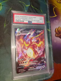 Pokemon TCG Charizard VMAX SWSH261 Black Star Promos Holo PSA 9 - Image 1