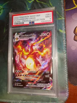 Pokemon TCG Charizard VMAX SWSH261 Black Star Promos Holo PSA 9 - Image 2