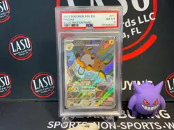 2023 Pokemon RAICHU 211/193 PAL EN Illustration Rare Full Art Holo NM-MT PSA 8 - Image 1