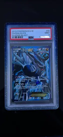 PSA 9 Mint 2013 POKEMON BLACK & WHITE PLASMA BLAST #99 FULL ART Dialga EX - Image 1