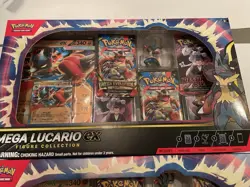 Pokemon TCG Mega Lucario ex Premium Figure Collection Box Lot of 2 FREE S/H NEW! - Image 2