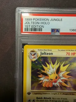 1999 POKEMON JUNGLE 1ST EDITION #4/64 JOLTEON PSA 5 - Image 2