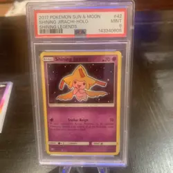 Shining Jirachi 42/73 - PSA 9 - Pokemon TCG - Shining Legends - Image 1