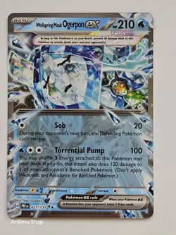 Pokemon Wellspring Mask Ogerpon ex 027/131 Prismatic Evolutions Double Rare - Image 1