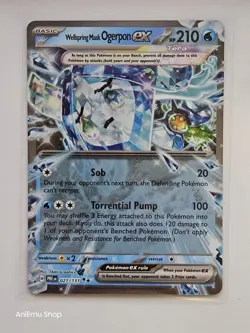 Pokemon Wellspring Mask Ogerpon ex 027/131 Prismatic Evolutions Double Rare - Image 3