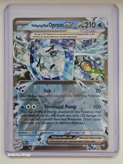 Pokemon Wellspring Mask Ogerpon ex 027/131 Prismatic Evolutions Double Rare - Image 5