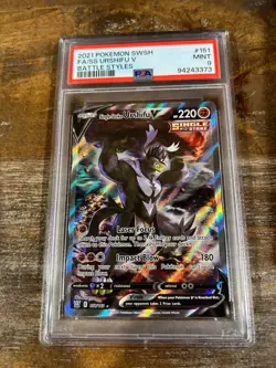 POKEMON 2021 Battle Styles Full Art SINGLE STRIKE URSHIFU #151 PSA 9 Mint RARE - Image 1