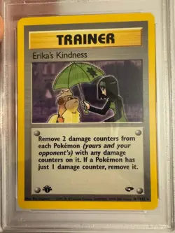 2000 Pokemon - 1st Edition Erika’s Kindness Rare - Gym Challenge 103/132 - PSA 9 - Image 3