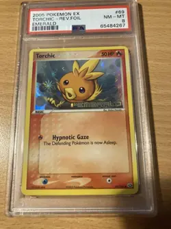 PSA 8 Torchic reverse emerald 2005 Pokemon - Image 1
