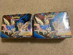 Pokemon TCG: 2020 Spring Collector's Chest Lunch Box Tin NEW/SEALED (QTY 2) - Image 1