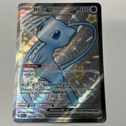 Pokemon TCG Mew EX 216/091 Paldean Fates Full Art Shiny Ultra Rare - Image 1