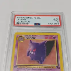 Gengar #20/62 PSA 9 - 1999 Pokemon Fossil 1st Edition - Image 4