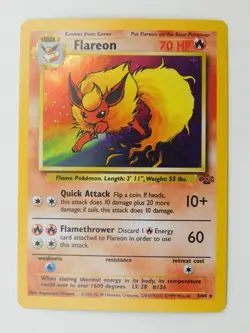 Pokemon TCG Jungle Set Flareon 3/64 Holo - Image 1