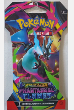 Pokemon TCG Phantasmal Flames Sleeved Booster Pack (Random Art) NEW - SEALED - Image 1