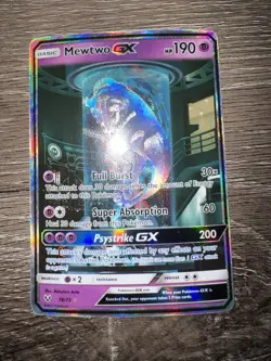 Pokemon TCG - Mewtwo GX 78/73 - Shining Legends Secret Rare HP - Image 3