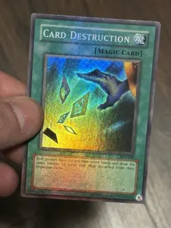 Yugioh Card Destruction SDY-042 Super Rare Unlimited OG Print Holo Bleed MP - Image 1