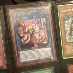 (Ey) Yugioh Spright Elf POTE-EN049 Ultra Rare 1st Edition VLP - Image 1