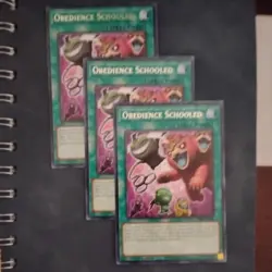 *** OBEDIENCE SCHOOLED x3 *** 1ST EDITION ULTRA RARE BLAR-EN071 YUGIOH! - Image 1
