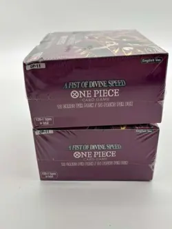 Lot of (2) One Piece English OP-11 A Fist of Divine Speed Booster Box Sealed - Image 5