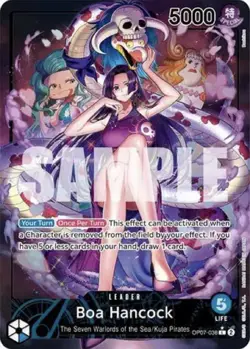One Piece TCG Boa Hancock OP07-038 Alt Art Leader English - Image 1
