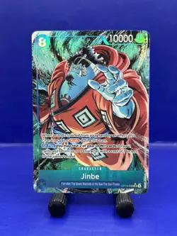 One Piece TCG Jinbe - The Azure Sea's Seven (Alternate Art) OP14-049 SR Foil - Image 1