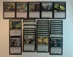 Magic the Gathering Elf themed lot. Golgari Green/Black. 35 Cards. Elves lot. - Image 1