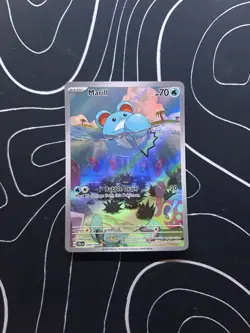 Pokemon Marill Full Art Holo TCG Card 204/193 Paldea Evolved Illustration Rare - Image 1