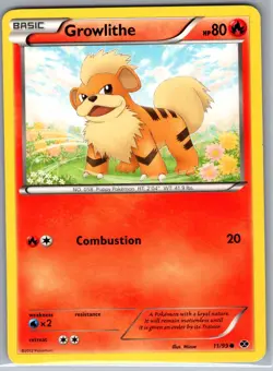 Growlithe 11/99 Non Holo Next Destinies - Pokemon Card - NM - Image 1