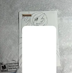 Magic-MTG/Altered/Island/ Gardevoir Hand-Drawn card - Image 1
