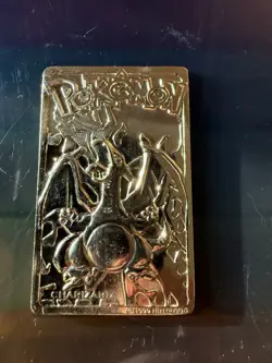 Vintage Pokemon Limited Edition 1999 Charizard 23K Gold Plated Trading Card BK - Image 4
