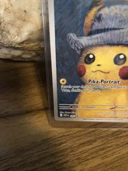 Pikachu with Grey Felt Hat SVP 085 Van Gogh Promo Card G2U - Image 4