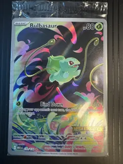 Bulbasaur 133/132 Pokemon TCG Mega Evolutions Stamped Promo Card NM Sealed - Image 1