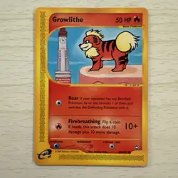 GROWLITHE * 80/147 * Aquapolis * Common * Pokemon Card * NM/LP Vintage E-Reader - Image 1