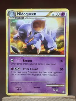 HP Nidoqueen 28/102 Triumphant Regular Pokemon Card 2010 - Image 1