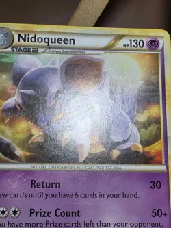 HP Nidoqueen 28/102 Triumphant Regular Pokemon Card 2010 - Image 5