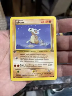 Pokemon TCG Cubone Jungle Card 50/64 Regular Common 1st Edition - Image 1