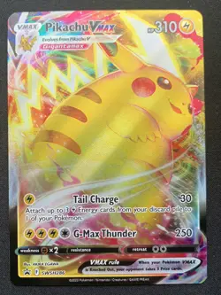 Pikachu VMAX SWSH286 Black Star Promo Ultra Rare Holo Pokemon TCG Card NM - Image 1