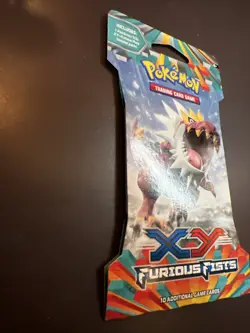 2014 Pokemon XY FURIOUS FISTS (TYRANTRUM) Blister Pack (10 Cards) Factory Sealed - Image 3