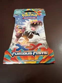 2014 Pokemon XY FURIOUS FISTS (TYRANTRUM) Blister Pack (10 Cards) Factory Sealed - Image 5