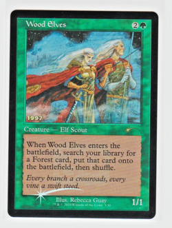 Magic the Gathering ~ MTG ~ 1x Wood Elves ~ 30th Anniversary Foil ~ M/NM - Image 1
