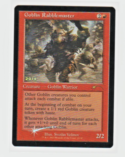 Magic the Gathering ~ 1x Goblin Rabblemaster ~ 30th Anniversary Foil ~ M/NM - Image 1