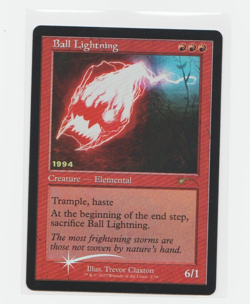 Magic the Gathering ~ MTG ~ 1x Ball Lightning ~ 30th Anniversary Foil ~ M/NM - Image 1