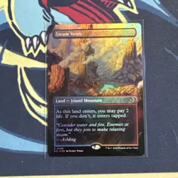 Steam Vents Borderless FOIL Lorwyn Eclipsed MTG NM - Image 1