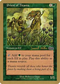 Priest of Titania (#jk270) World Championship Decks 2000 LP MTG - Image 1