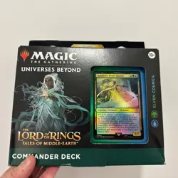 NEW AND SEALED MTG Lord of the Rings Elven Council Commander Deck- New & Sealed 195166205052 - Image 1