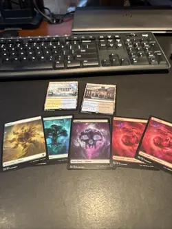 MTG THEROS BEYOND DEATH LANDS - Including 2 Scry Lands - Image 1