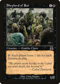 Shepherd of Rot x 1x MtG Onslaught ONS SP/NM - Image 1